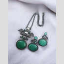 Maharani Jewels  Royal Noir Elegance Long Necklace Set