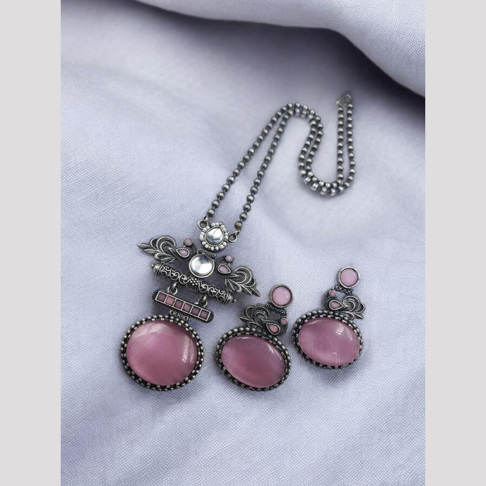 Maharani Jewels  Royal Noir Elegance Long Necklace Set