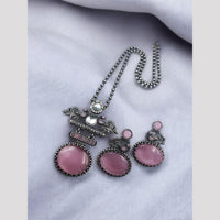 Maharani Jewels  Royal Noir Elegance Long Necklace Set