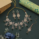 Maharani Jewels Pota Stone and Crystals With Mangtikka Necklace Set