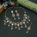 Maharani Jewels Pota Stone and Crystals With Mangtikka Necklace Set