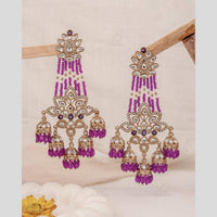 Maharani Classic Radiance Kundan And Pearl Jhumki Earrings Perfect for Festive Wear
