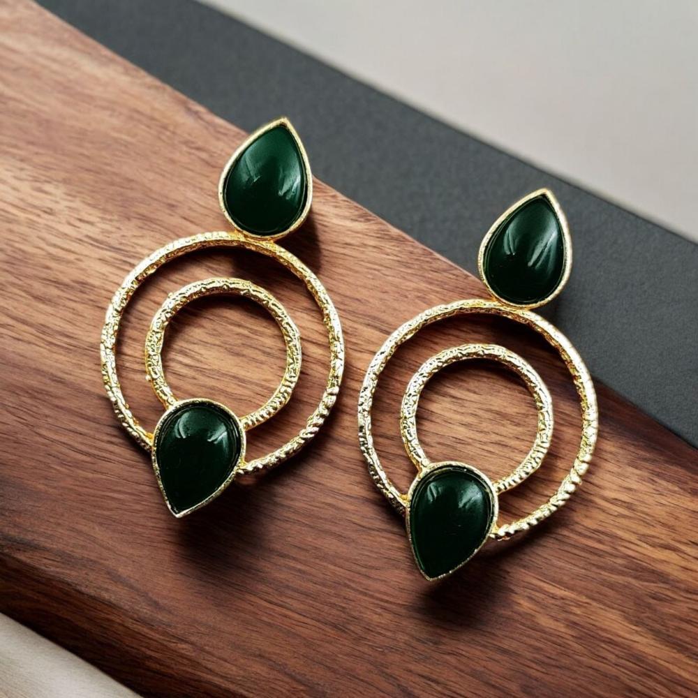 Maharani Jewels Luxury Pota Stone Dangler Earrings