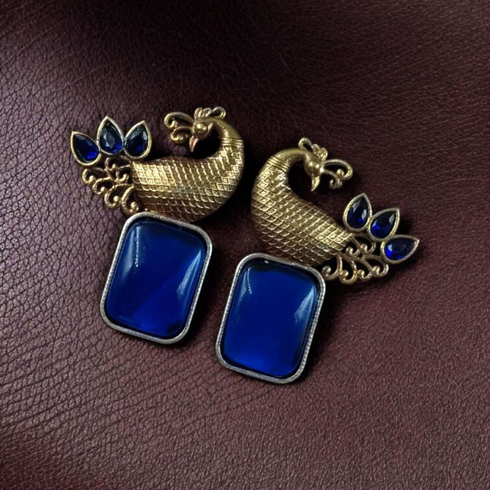 Maharani Regal Shine Pota Stone Dangler Earrings