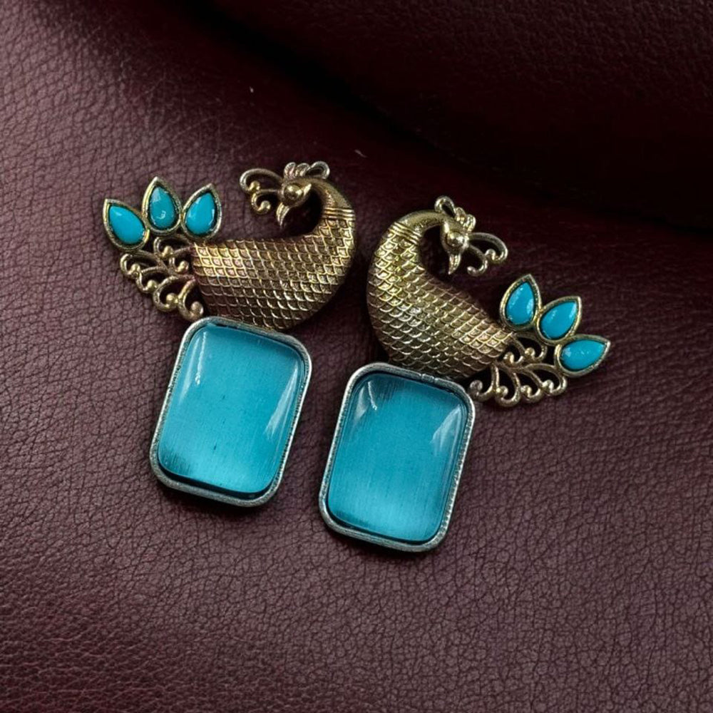 Maharani Regal Shine Pota Stone Dangler Earrings