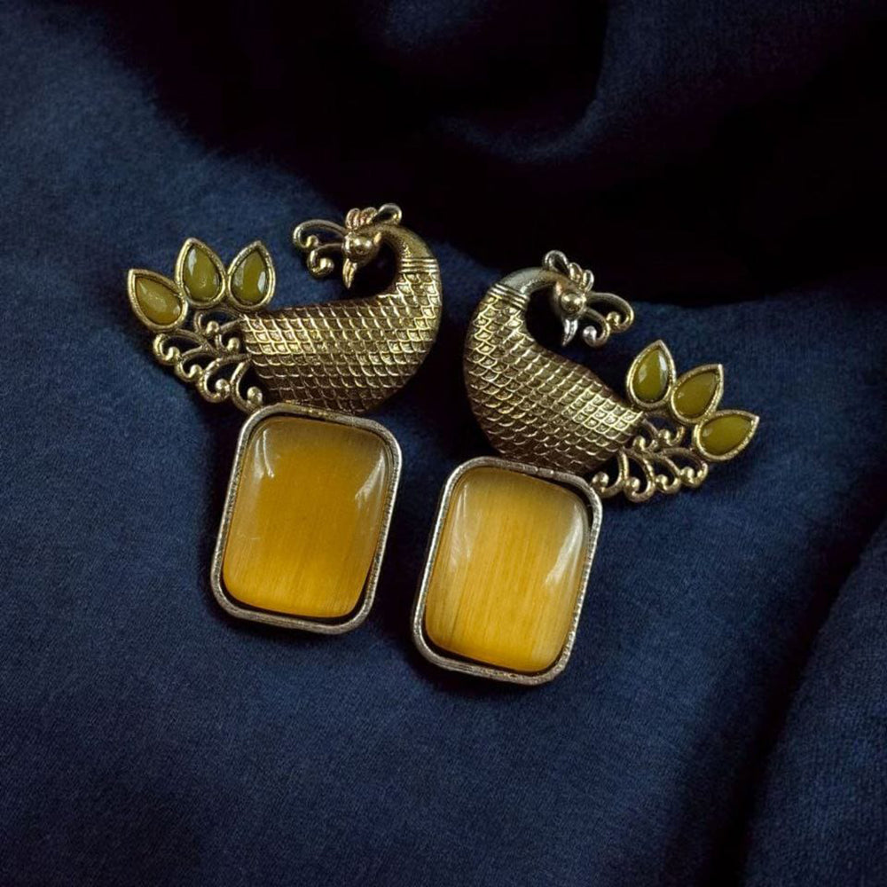 Maharani Regal Shine Pota Stone Dangler Earrings
