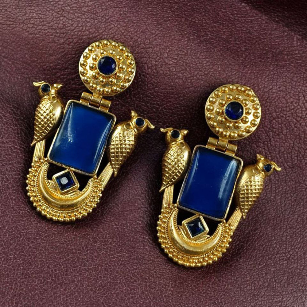 Maharani Regal Shine Pota Stone Dangler Earrings