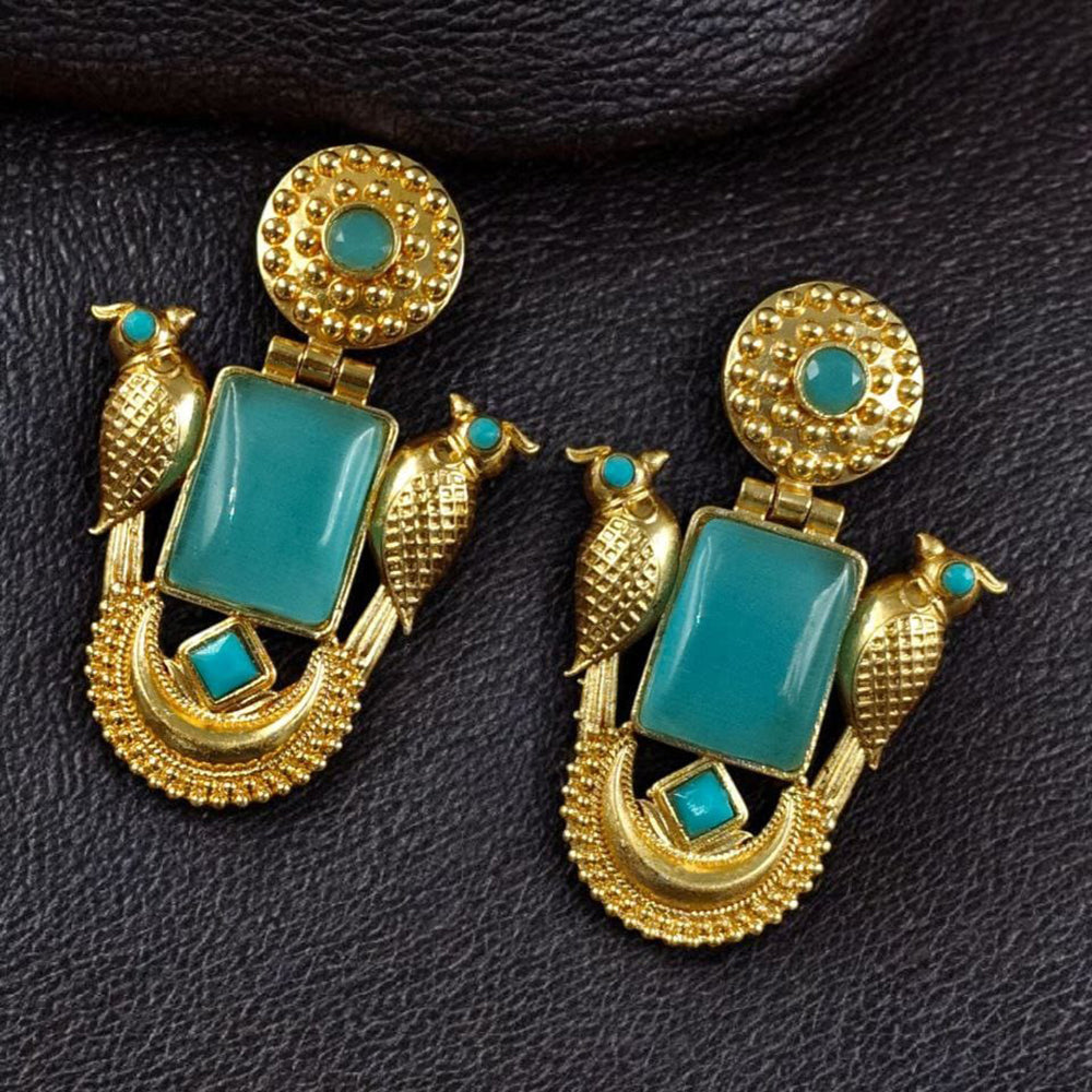 Maharani Regal Shine Pota Stone Dangler Earrings