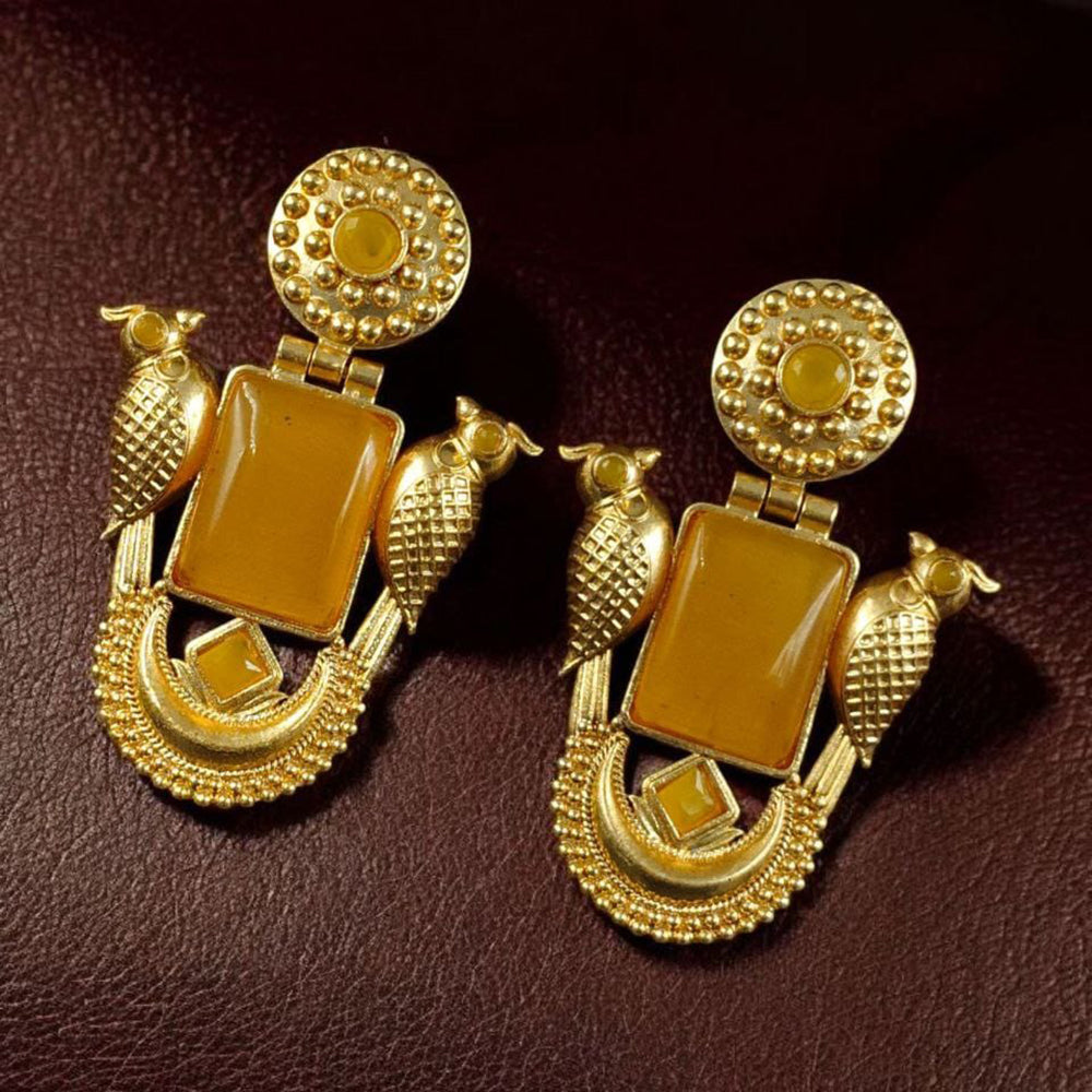 Maharani Regal Shine Pota Stone Dangler Earrings