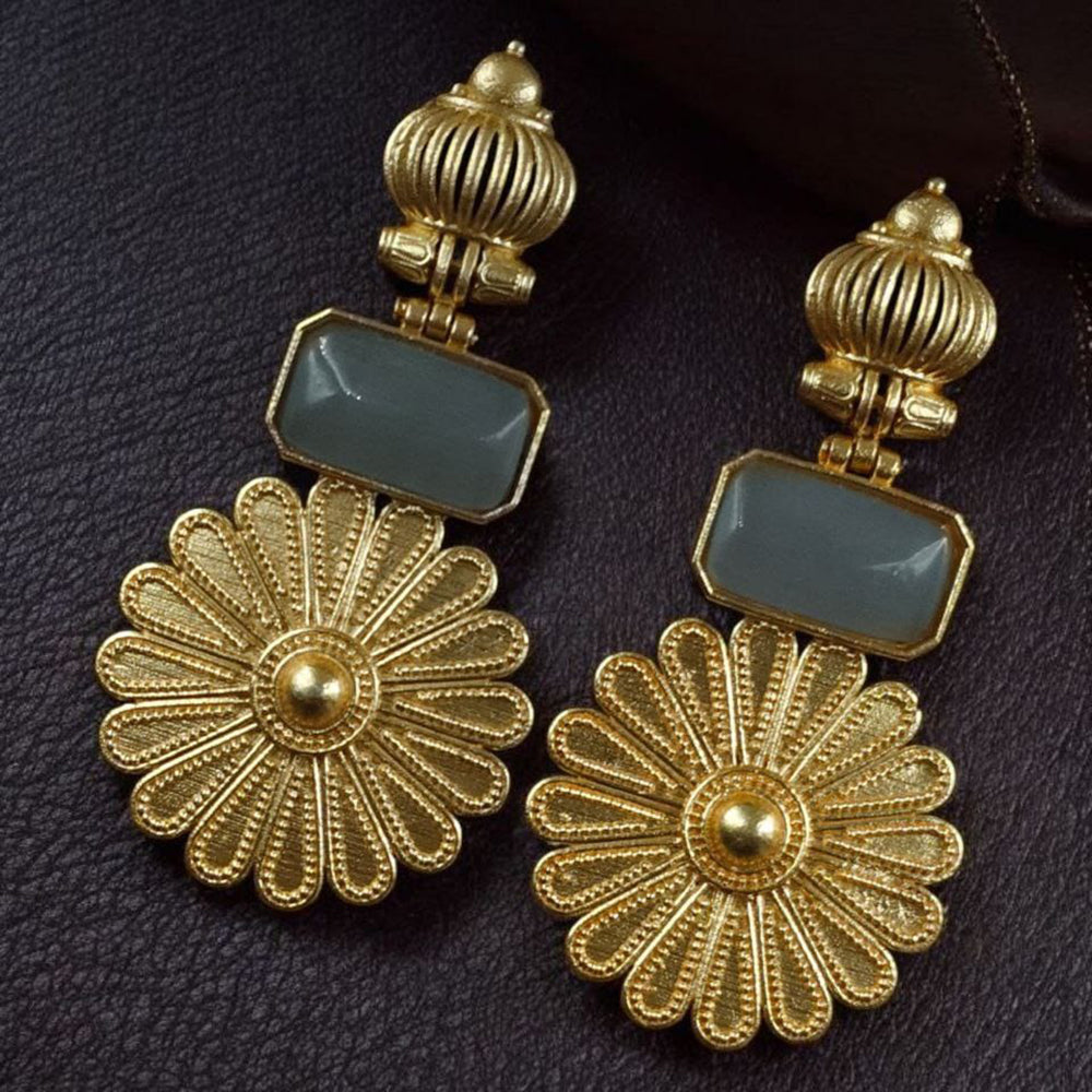 Maharani Regal Shine Pota Stone Dangler Earrings