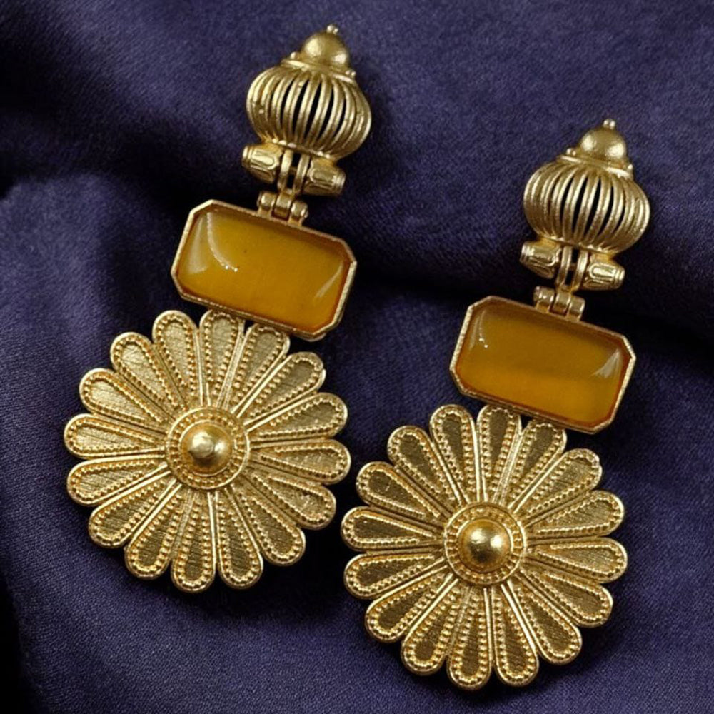 Maharani Regal Shine Pota Stone Dangler Earrings