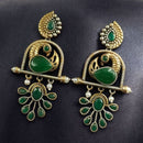 Maharani Jewels Designer Pota Stone And Pearl Dangler Earrings