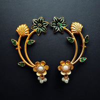 Maharani Jewels Designer Meenakari Floral Earcuffs Earrings