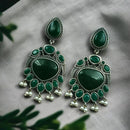 Maharani Jewels Elegance Pota Stone And Pearl Dangler Earrings