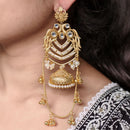 Maharani Jewels Elegance Pota Stone And Pearl Dangler Earrings