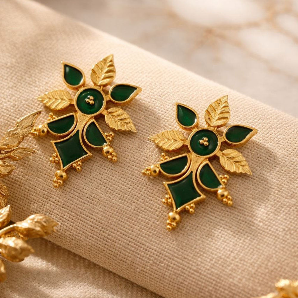 Maharani Jewels Elegance Meenakari Dangler Earrings