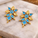 Maharani Jewels Elegance Meenakari Dangler Earrings