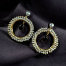Maharani Jewels Elegance Pota Stone And Pearl Dangler Earrings