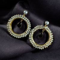 Maharani Jewels Elegance Pota Stone And Pearl Dangler Earrings