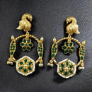 Maharani Jewels Festive Wear Pota Stone And Pearl Brid Dangler Earrings