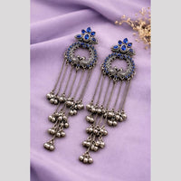 Maharani Jewels Elegance Pota Stone And Ghungroo Khasmiri Dangler Earrings