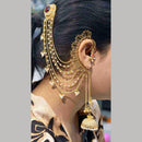 Maharani Jewels Rajwadi Style Pota Stone And Pearl Grand Earcuff Jhumki Earrings