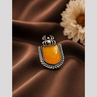 Maharani Jewels Oxidised Spider Design Statement Ring