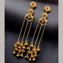 Maharani Jewels Regal Pota Stone And Pearl Ethnic Kashmiri Dangler Earrings