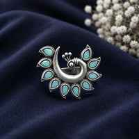 Maharani Jewels Oxidised Pota Stone Statement Ring