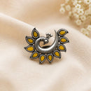 Maharani Jewels Oxidised Pota Stone Statement Ring