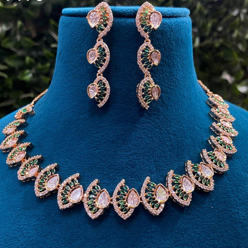 Royal Kundan Jewellery Gold Plated Polki Kundan Necklace Set