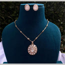 Royal Kundan Jewellery  AD  Stone Chain Pendent Set