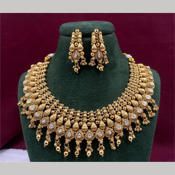 Royal Kundan Jewellery Crystal Stone Necklace Set