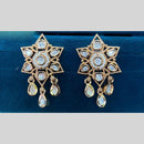 Royal Kundan Jewellery Gold Plated Polki Kundan Dangler Earrings