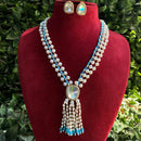 Royal Kundan Jewellery Gold Plated Polki Kundan Stone And Pearls Necklace Set