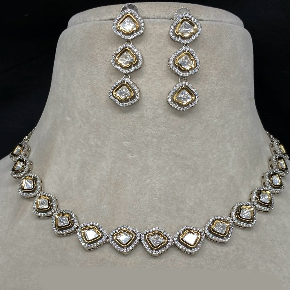 Royal Kundan Jewellery Polki Kundan Stone Necklace Set