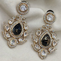 Royal Kundan Jewellery Classic Polki Kundan Hanging Earrings