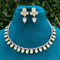 Royal Kundan Jewellery Polki Kundan Stone And Pearl Festive Necklace Set