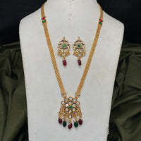 Royal Kundan Jewellery Polki Kundan Stone And Pearl Festive Necklace Set
