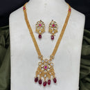 Royal Kundan Jewellery Polki Kundan Stone And Pearl Festive Necklace Set