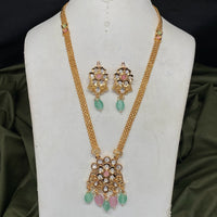 Royal Kundan Jewellery Polki Kundan Stone And Pearl Festive Necklace Set