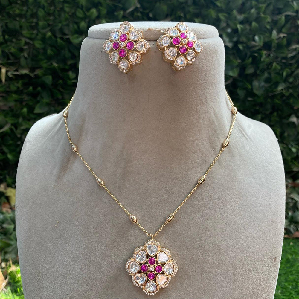 Royal Kundan Jewellery Polki Kundan Festive Necklace Set