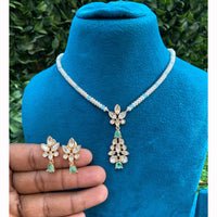 Royal Kundan Jewellery Polki Kundan Stone And Pearl Festive Necklace Set