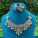 Royal Kundan Jewellery Polki Kundan Stone And Pearl Festive Necklace Set