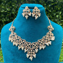 Royal Kundan Jewellery Polki Kundan Stone And Pearl Festive Necklace Set