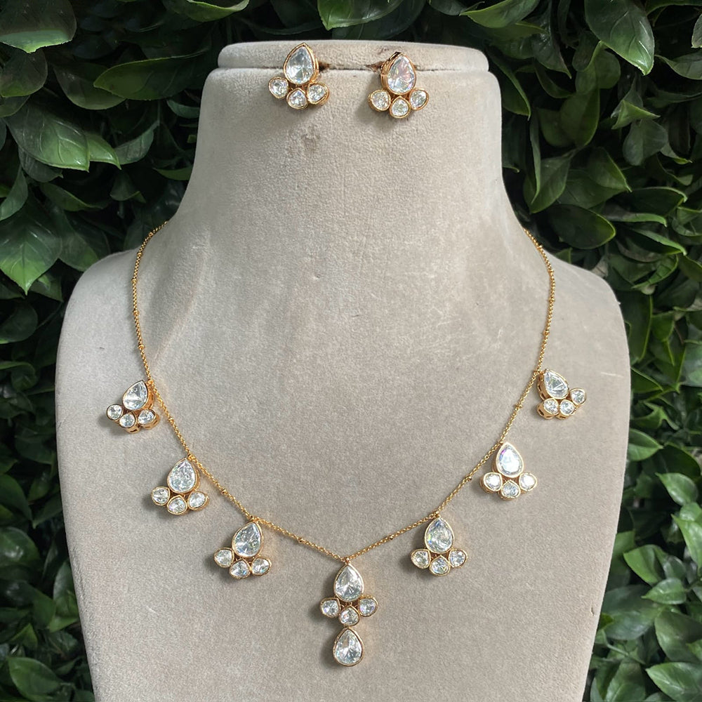 Royal Kundan Jewellery Polki Kundan Festive Necklace Set