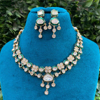 Royal Kundan Jewellery Polki Kundan Stone And Meenakari Festive Necklace Set