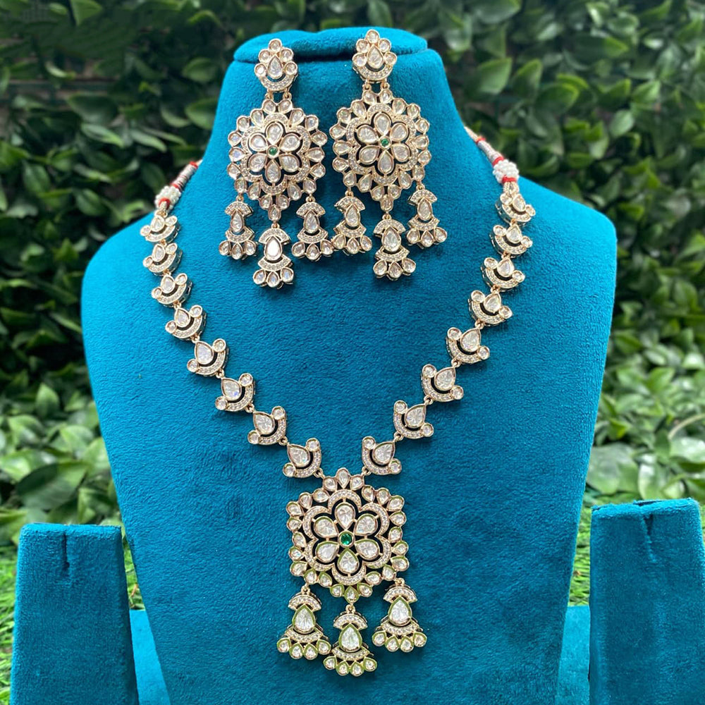 Royal Kundan Jewellery Polki Kundan Stone Festive Necklace Set