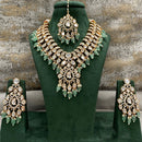 Royal Kundan Jewellery Polki Kundan Stone And Pearl Festive Necklace Set