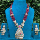 Royal Kundan Jewellery Polki Kundan Stone And Pearl Festive Necklace Set